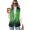 Green Shamrock Pattern, variant on Chririnla Lightweight Women's Vest for Work Fall Winter, Midweight Wrinkle Resistant Women's Sleeveless Waistcoat Vest, Autumn Camouflage Pattern