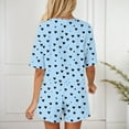 thumbnail image 4 of Annhoo Womens Valentine's Day Outfits 2 Piece Short Sleeve Cute Print Crewneck Shorts Set Comfortable Fashion Clothes, 4 of 7