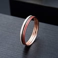 thumbnail image 4 of 3-Ring Wedding Band Set for Women Stacking Thin Ring Sterling Silver Ginger Lyne Collection, 4 of 6