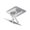Silver, variant on Aluminum Laptop Cooling Stand For 17.3Inch Computers With Double Fan Adjustables Height And AntiSlip Base