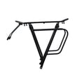 thumbnail image 1 of DYNWAVECA Rear Cargo Rack Biking 75kg Heavy Duty Aluminum Alloy Rear Bike Rack Black, 1 of 10