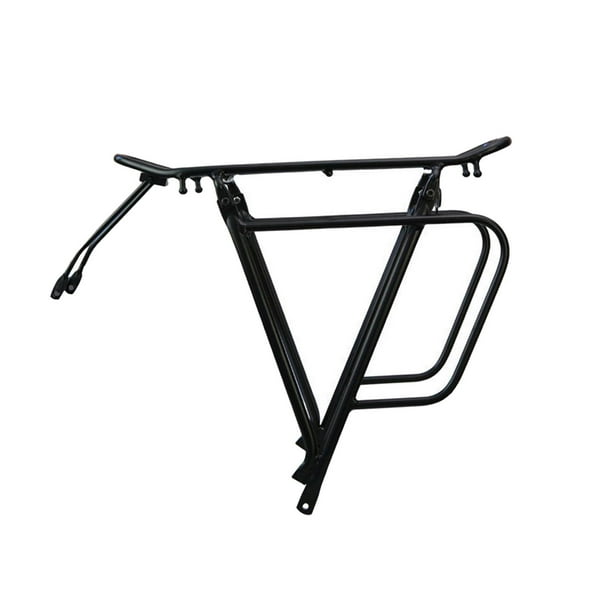 Portabicicletas trasero de repuesto para bicicleta de montaña con capacidad de carga de 75 kg Negro