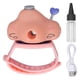 thumbnail image 1 of Humidificador USB 360° giratorio luz fría portátil mini humidificador reloj para niños con 2 modos rosa, 1 of 14