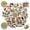 4A-50pcs, variant on 35pcs-50pcs Vintage London Stationery Stickers British Icons Decals England Kids Stickers for Notebooks Luggage Suitcase