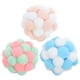 thumbnail image 1 of KAKOWELY 3 pelotas de juguete para gatos con cascabeles interiores, juguetes interactivos peludos para gatos, pelotas de colores, 1 of 5