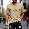 thumbnail image 3 of We The People T Shirt for Men Summer Short Sleeve Crewneck Loose 4th of July Shirts Patriotic T-Shirts, 3 of 5