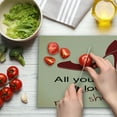 thumbnail image 3 of High Heels Cutting Board, All You Need is New Shoes Lettering with Stiletto Funny Words, Decorative Tempered Glass Cutting and Serving Board, in 3 Sizes, by Ambesonne, 3 of 5