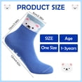 thumbnail image 2 of Bocaoying 6 Pairs Toddler Non-Slip Socks, Combed Cotton Crew Socks, Cute Animal Printed Socks 6 Colors for Age 1-3, 2 of 8
