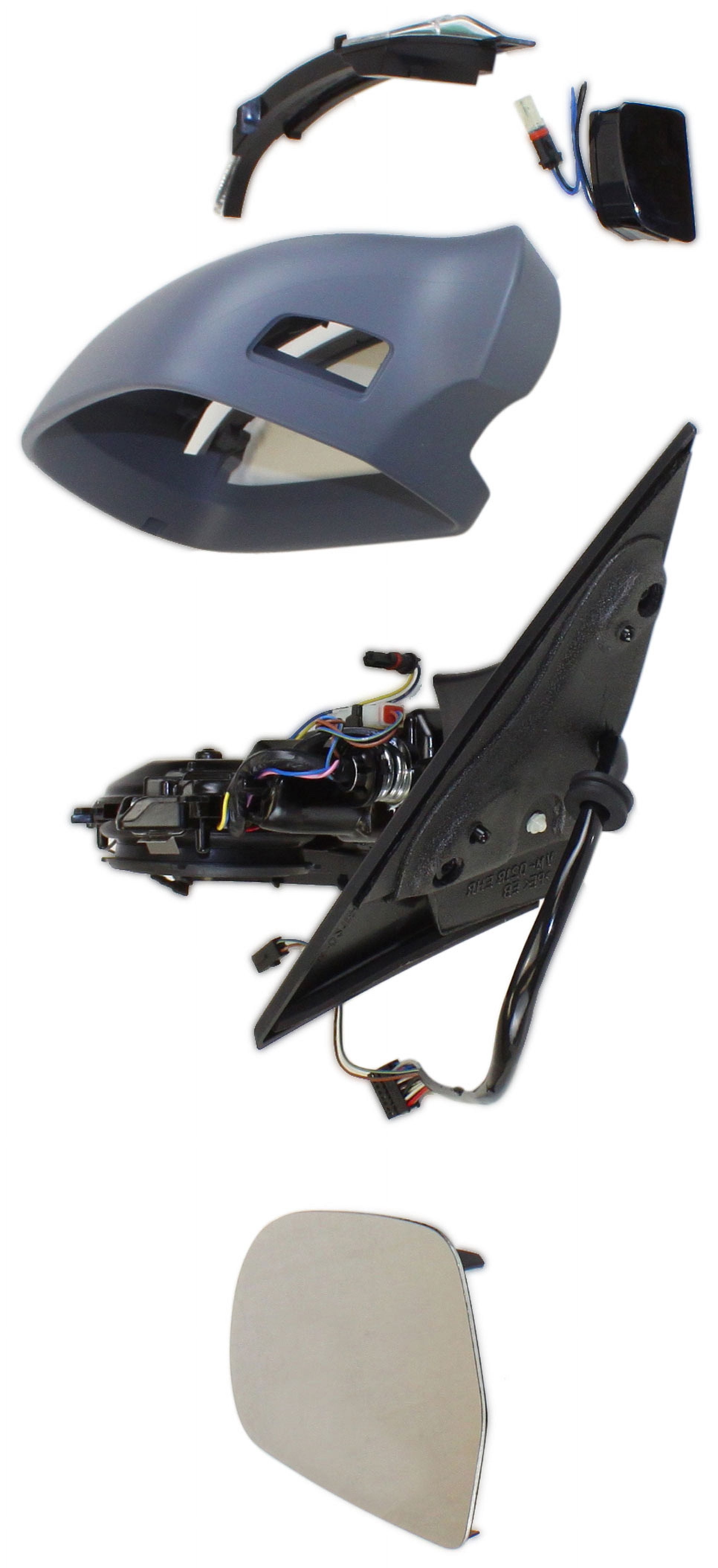 Mirror Compatible With 2008-2011 Audi S5 A5 Quattro Left Driver Side Heated In-housing Signal Light Paintable Kool-Vue
