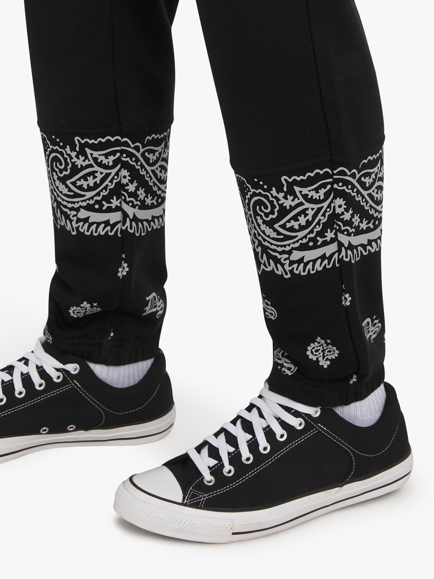 Dogg Supply by Snoop Dogg All-Gender Young Men's and Women's Bandana Joggers, Sizes XS - 5XL