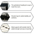 thumbnail image 6 of alazyhome Twin Size Upholstered Platform Bed Frame, Easy Assemble, Black, 6 of 7