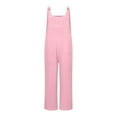 thumbnail image 4 of TrendOFT Combinaison une Pièce Femme Décontractée Été Ample Mode Imprimé Bretelles Boutonnée Salopette Rose TTG, 4 of 4