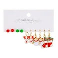 thumbnail image 2 of Moocorvic Christmas Earrings Santa Claus Christmas Gifts for Women, Snowman Christmas Decorations a Pair, 2 of 4