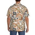 thumbnail image 5 of Xecao offers the Floral Paisley for Men's Casual Short-sleeved Shirt, a button-up collared shirt with a pocket, perfect for beach vacations and yacht travel in the XX-Large size., 5 of 7