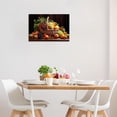 thumbnail image 4 of ZHONGYUTONG Kitchen Wall Art Colorful Vegetables Picture Various Fresh Fruits Canvas Prints for Kitchen Restaurant Dining Room Decor Framed (12.00" x 18.00"), 4 of 6