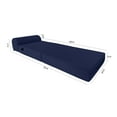 thumbnail image 2 of Navy Blue Sleeper Chair Folding Foam Beds, Portable Studio Sofa Guest Bed, 6 x 24 x 70, 2 of 6