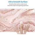 thumbnail image 5 of Marble XL Extended Mouse Pad with Stitched Edges, Cute Large Gaming Mousepad Desktop Mat, Funny Gifts Big Long Deskpad for Laptop, Keyboard, Computer for Women Office (Gold Splatter, 31.5 * 11.8 in), 5 of 6