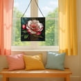 thumbnail image 5 of Camellia Flower Stained Glass Panel Suncatcher Square Window Hanging, 8 Inch Real Glass Decorative Art Sun Catcher for Home, Gift, and Garden Decor 78OR15, 5 of 6