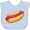 AE-Light Blue, variant on Inktastic Hot Dog Illustration with Mustard Onions and Ketchup Boys or Girls Baby Bib