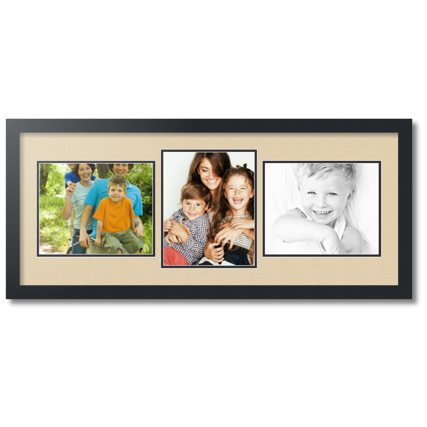 ArtToFrames Collage Photo Picture Frame with 3 8x10" Openings, Framed