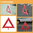 thumbnail image 3 of RENACLIPY 2pcs Triangular Warning Frame Red Emergency Light for Car Roadside Safety, 3 of 8