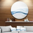 thumbnail image 2 of Designart '3D Wave of Water Splash' Abstract Circle Metal Wall Art, 2 of 5