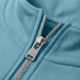 thumbnail image 4 of Full Zip Sports Men's Jacket Solid Color Stand Collar Long Sleeve T-Shirt Casual Outerwear Lightweight Loose Fit Top For Daily Activities, 4 of 6
