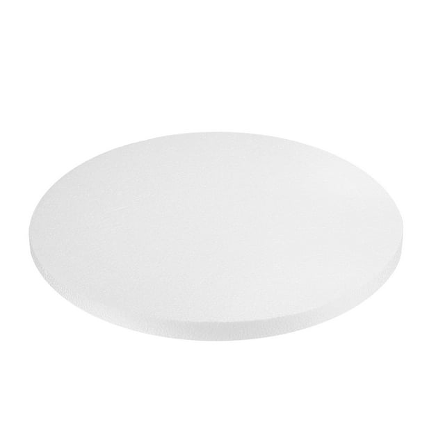 Unique Bargains Cercles en Mousse pour Projets d'Artisanat 11.81 x 0.79 Pouces Disque Rond en Mousse Polystyrène pour Projets DIY