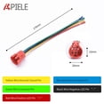 thumbnail image 4 of APIELE 19mm Momentary Push Button Switch On Off Stainless Steel with 12V LED Angel Eye Head for 19mm 3/4 Mounting Hole with Wire Socket Plug Self-Reset (Blue), 4 of 5