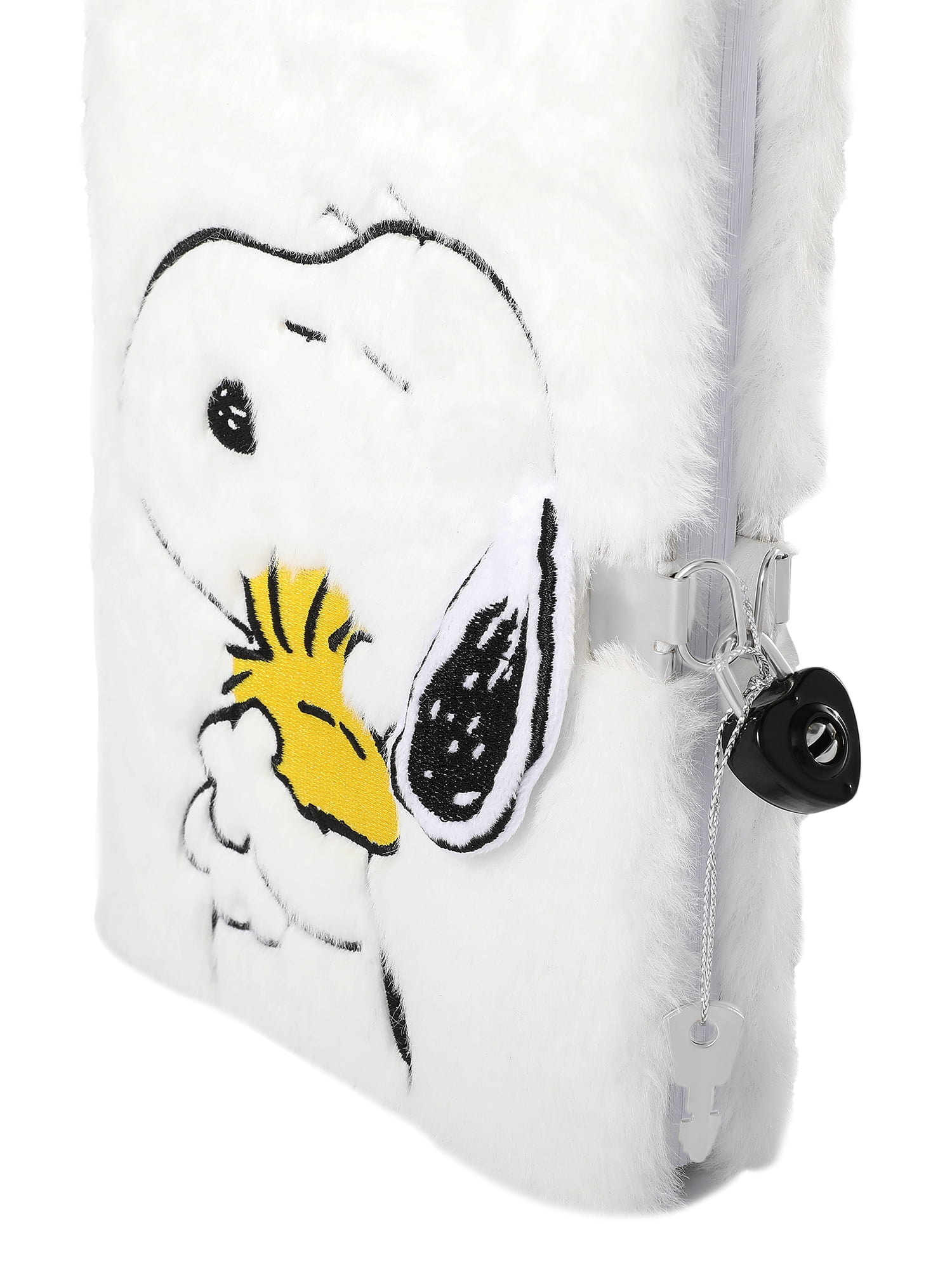 Snoopy Plush Journal with Lock and Key Closure 50 pages