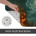 thumbnail image 3 of Halloween Non Slip Door Mat, Halloween Pumpkin Head Castle Halloween Decor Absorbent Bath Tub Mats, Bathroom Rugs Welcome Mat, Bath Mat for Halloween Decor Home, Kitchen 16x24in, 3 of 6