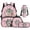 Pink Camo Bass Fish, variant on Binienty Dripping Donut Baseball Kids Backpack Lunch Box Set For Grade Students Girls 4-In-1 Lightweight Bookbag Lunchbag Pen Pouch Back To School Gifts For Kids