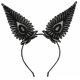 thumbnail image 2 of Diadema con orejas de gato y encaje de Catwoman Halloween Christmas Dress Up TUNC Sencillez, 2 of 3