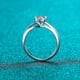 thumbnail image 2 of Anillo de plata de ley 925 para mujer, diseño de copo de nieve sencillo, 30 minutos, 50 minutos, anillo de diamantes Mosan, 2 of 5