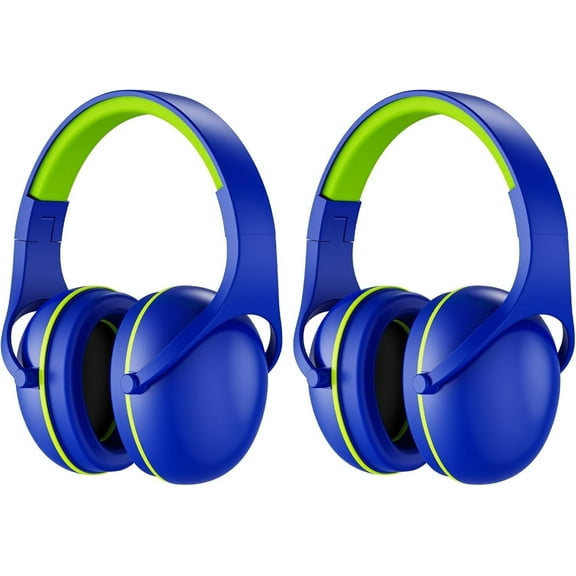 ProCase 2 Pack Hearing Protection Earmuffs for Sensory Autism Kids-Navy