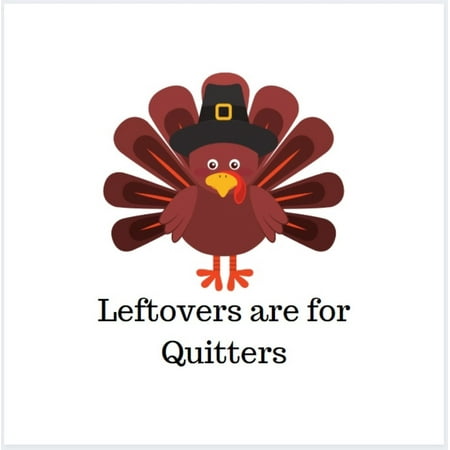 Paper Frenzy Leftovers are for Quitters Thanksgiving Luncheon Napkins - 25 pack, white