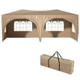 thumbnail image 3 of Al Fresco Waterproof Dome Shaped Large Chicken Coop - Metal Chicken Run with Anti-UV Cover, Walk-in Fence Cage Hen House for Outdoor and Yard Farm Use, 1" Tube Diameter, 9.84' x 19.68' x 6.56', 3 of 9