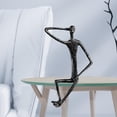 thumbnail image 6 of Abstract Human Figure, Statue, Collectible Art Sculpture, for Living Room And , Table Decoration, Birthday Gift B 19x7.5x28cm, 6 of 7