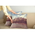 thumbnail image 2 of Ambesonne Mountain Throw Pillow Cover 2 Pack, Canada River and Trees, 24", Multicolor, 2 of 7