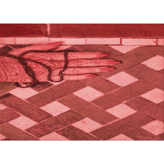 Ahgly Company Indoor Rectangle Patterned Love Red Area Rugs, 2' x 3'