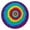 Colorful Rainbow Tie, variant on Black White Tie Dye Mandala Pattern Round Fitted Tablecloth with Elastic Edge,Dining Table Cover Waterproof,Outdoor Round Tablecloth for Camping,Dining,Indoor and Outdoor