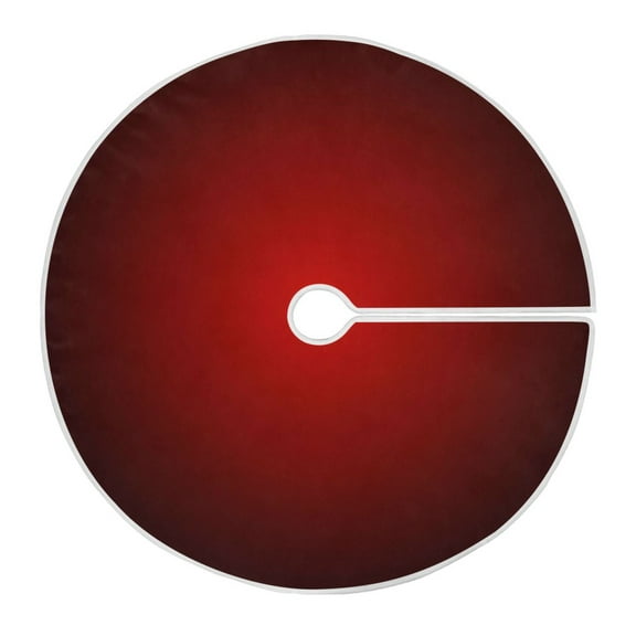 Ryvnso Christmas Tree Skirt Gradient Red Xmas Tree Skirts Ornament Home Decorations 35.4"