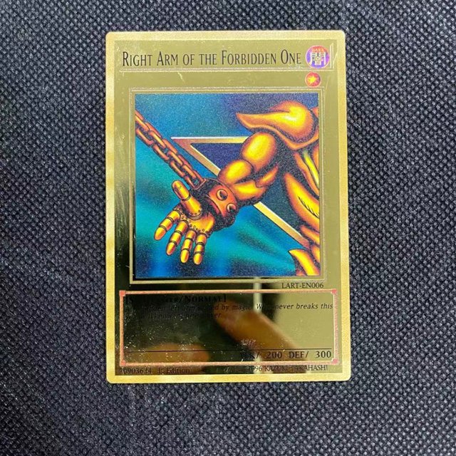 Yugioh tarjetas de Metal dorado yu-gi-oh Tarjeta de colección de aleación ojos azules obelisco mágico oscuro Slifer Ra niños navidad regalo de cumpleaños 6VBP Gao Jiahui unisex