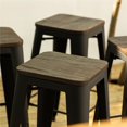 thumbnail image 4 of Homycasa 29 Inch Backless Wood Metal Counter Stools, 4 of 8