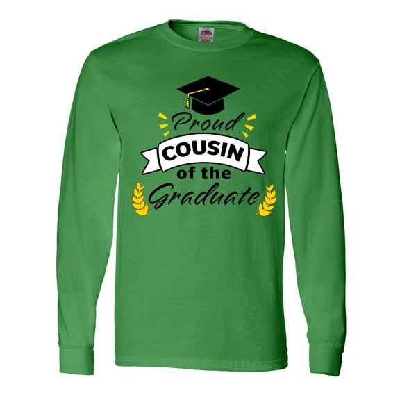 Inktastic Proud Cousin Of The Graduate-Family Graduation Long Sleeve T-Shirt