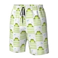 thumbnail image 4 of Pofeuu Frogs and Dragonflies Prin Men's Swim Trunks Quick Dry Bathing Suit Swimming Board Shorts Mesh Lining Beach Swimwear-Large, 4 of 6