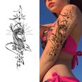 thumbnail image 1 of Tatuaje Temporal 6 uds brazo manga tatuaje impermeable falso tatuaje realista cuerpo arte completo falso tatuaje Wdftyju Libre de BPA, 1 of 4