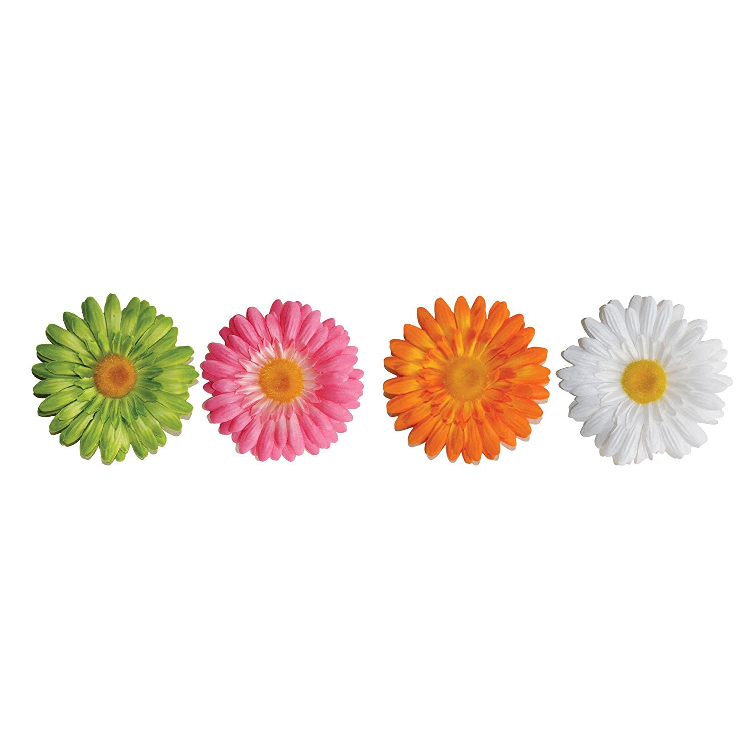 ACC0001F3D 3D Gerber Daisy Peel and Stick Wall Decals, Comes with 4