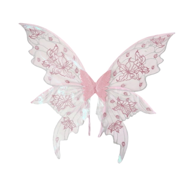 Alas de hada para mujer adulta, disfraz de mariposa, accesorios de cumpleaños, recuerdo de fiesta Rosa
