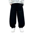 thumbnail image 7 of Miqool Boys Fall Cotton Baggy Sweatpants Loose Fit Elastic Waist Soft Wide Leg Jogger Pants for School Sports Casual Wear, 7 of 7
